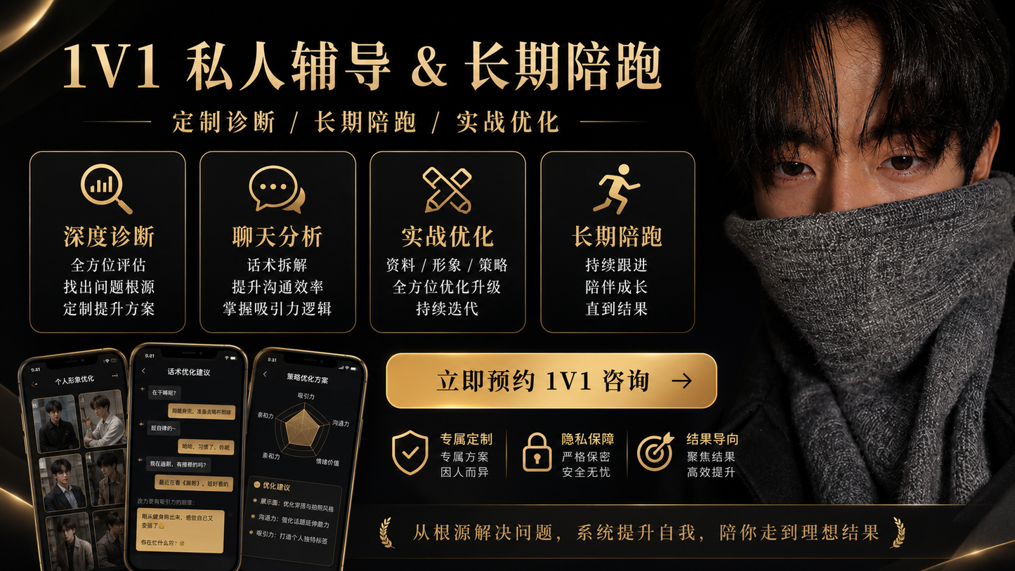 1v1私人辅导&长期陪跑